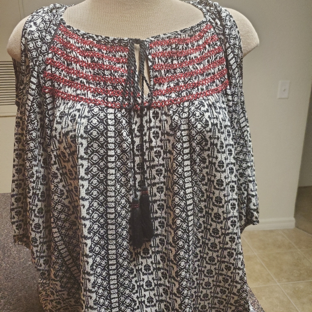 Gibson Latimer pheasant blouse